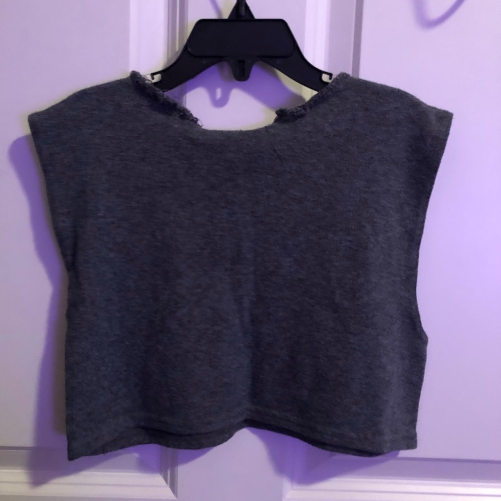 Gray Crop Top - Picture 3 of 3